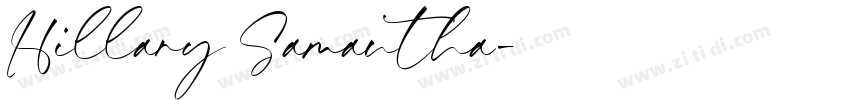 Hillary Samantha字体转换